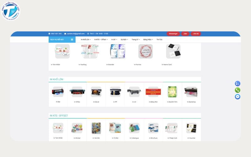 In Kỹ Thuật Số Sắc Kim